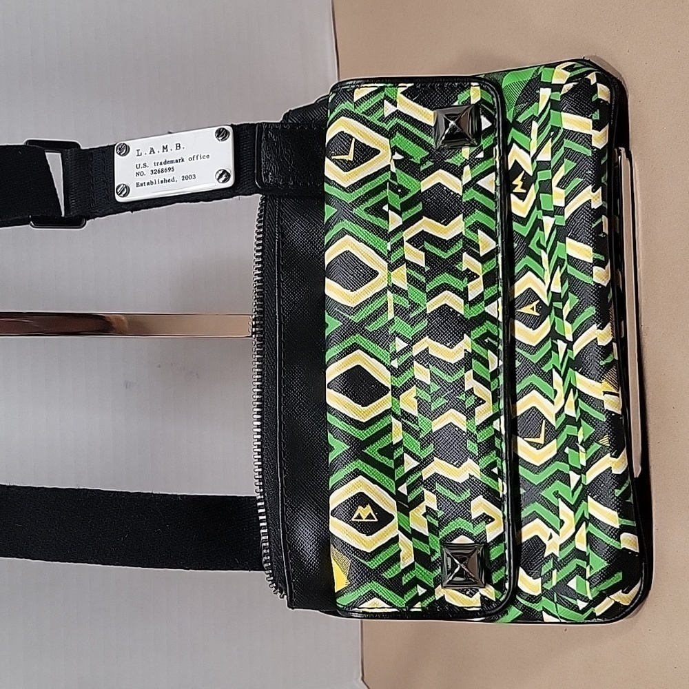 L.A.M.B. Crossbody, Green and Blue. Gwen Stefani.  EUC!